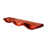 Undora Sculpted Solid Wood Floating Shelf