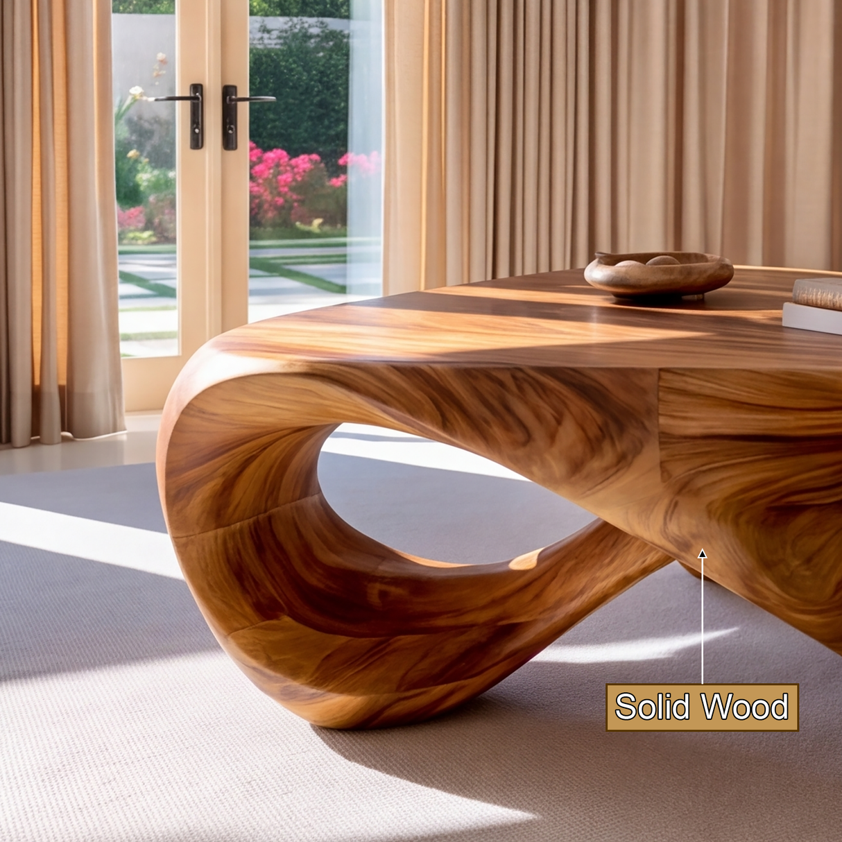 Vaelora Handcrafted Solid Wood Coffee Table SPA231540 - Timberustic Coffee Table