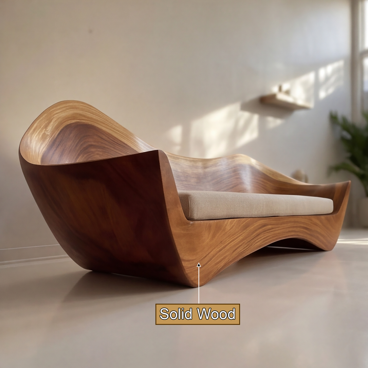 Vaeloris Solid Wood Sculpted Sofa
