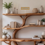Vaelthorn Handcrafted Tree Console Table with Shelves - Timberustic Console Table with Shelves