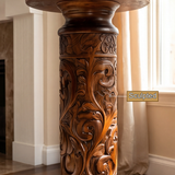 Valceryn Handcrafted Solid Wood Pedestal Stand