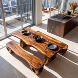 Valdoren Live Edge Solid Wood Dining Table - Timberustic Dining Table