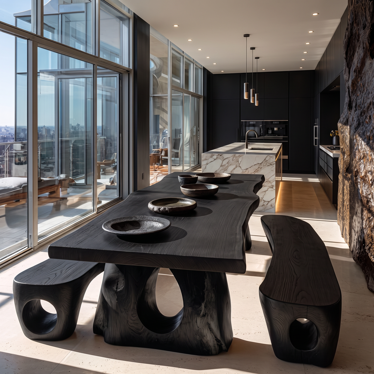Valdoren Live Edge Solid Wood Dining Table - Timberustic Dining Table