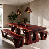 Valdoren Live Edge Solid Wood Dining Table - Timberustic Dining Table