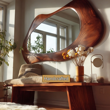 Valdoren Live Edge Solid Wood Mirror - Timberustic Mirror
