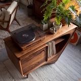 Valenridge Sculpted Solid Wood Record Player Stand