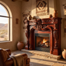 Valerique Handcrafted Solid Wood Fireplace Mantel Surround