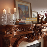 Valerique Handcrafted Solid Wood Fireplace Mantel Surround