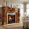 Valerique Handcrafted Solid Wood Fireplace Mantel Surround