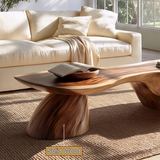 Valmere Sculpted Solid Wood Coffee Table SPA231891 - TimbeRustic Coffee Table