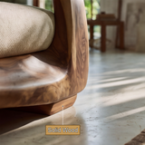Valtheris Handcrafted Sculpted Solid Wood Sofa - Timberustic Sofa