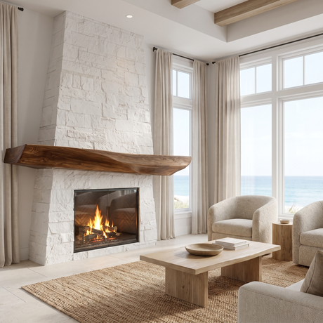 Valtheris Sculpted Fireplace Mantel Shelf