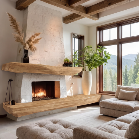 Valtheris Sculpted Fireplace Mantel Shelf