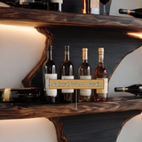 Varethorn Live Edge Solid Wood Floating Wine Shelf SPA925975 - Timberustic Floating Wine Shelf