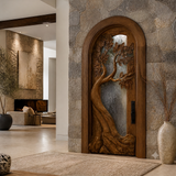 Varexon Sculpted Solid Wood Single Door