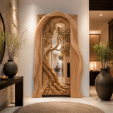 Varexon Sculpted Solid Wood Single Door