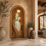 Varexon Sculpted Solid Wood Single Door