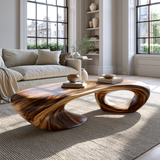 Velmora Sculpted Solid Wood Coffee Table SPA548940 - TimbeRustic Coffee Table
