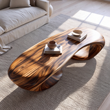Velmora Sculpted Solid Wood Coffee Table SPA548940 - TimbeRustic Coffee Table