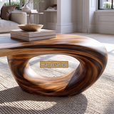 Velmora Sculpted Solid Wood Coffee Table SPA548940 - TimbeRustic Coffee Table