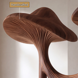 Velmora Sculpted Solid Wood Mushroom Bookshelf