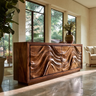 Velmora Sculpted Solid Wood Sideboard Cabinet