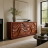 Velmora Sculpted Solid Wood Sideboard Cabinet
