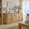 Velmora Sculpted Solid Wood Sideboard Cabinet