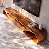 Velmora Sculpted Solid Wood TV Cabinet - Timberustic TV Cabinet