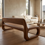 Veloren Handcrafted Solid Wood Indoor Bench Brown - Timberustic Bench