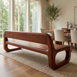 Veloren Handcrafted Solid Wood Indoor Bench Mahogany - Timberustic Bench