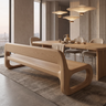 Veloren Handcrafted Solid Wood Indoor Bench Natural Oak - Timberustic Bench