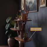 Verdanor Handcrafted Solid Wood Tree Bookshelf - Timberustic Tree Bookshelf