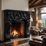 Verdelune Handcrafted Solid Wood Fireplace Mantel Surround
