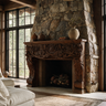 Verdelune Handcrafted Solid Wood Fireplace Mantel Surround