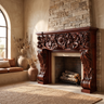 Verdelune Handcrafted Solid Wood Fireplace Mantel Surround