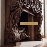 Verdelune Handcrafted Solid Wood Fireplace Mantel Surround