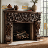 Verdelune Handcrafted Solid Wood Fireplace Mantel Surround