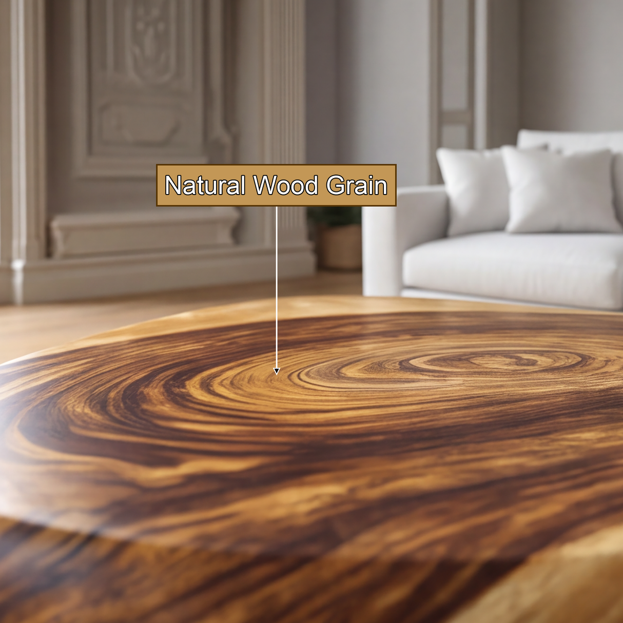 Veylora Handcrafted Solid Wood Coffee Table - TimbeRustic Coffee Table