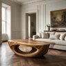 Veylora Handcrafted Solid Wood Coffee Table Teak - TimbeRustic Coffee Table