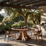 Veylora Handcrafted Solid Wood Dining Table - Timberustic Dining Table