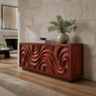 Veylora Sculpted Solid Wood Sideboard Cabinet
