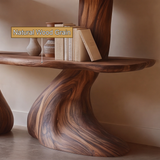 Virellon Sculpted Solid Wood Mushroom Bookshelf