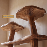 Virellon Sculpted Solid Wood Mushroom Bookshelf