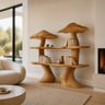 Virellon Sculpted Solid Wood Mushroom Bookshelf