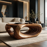 Vorlune Handcrafted Solid Wood Coffee Table Brown - TimbeRustic Coffee Table
