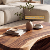 Vorlune Handcrafted Solid Wood Coffee Table - TimbeRustic Coffee Table
