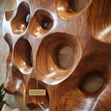 Zavero Sculpted Solid Wood Wall Art