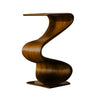 Zepharic Solid Wood Sculpted Pedestal Stand Brown - Timberustic Pedestal Stand