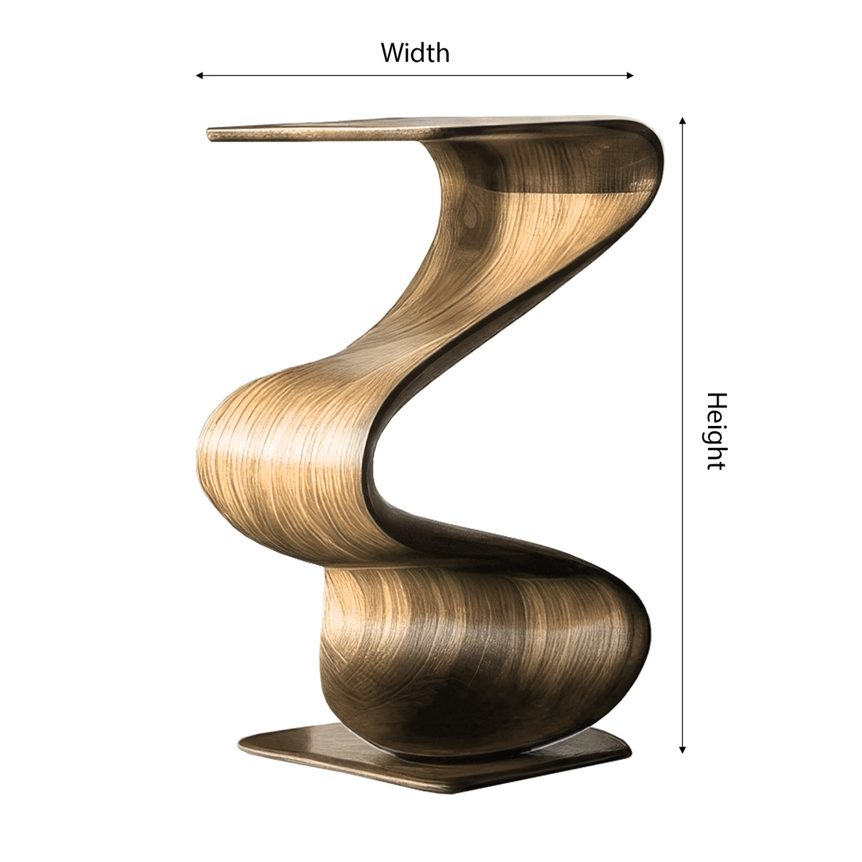 Zepharic Solid Wood Sculpted Pedestal Stand - Timberustic Pedestal Stand